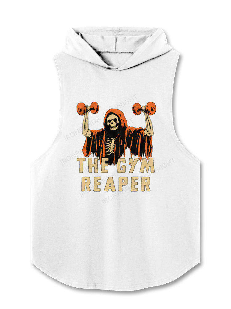 The Gym Reaper Funny Halloween Hooded Tank