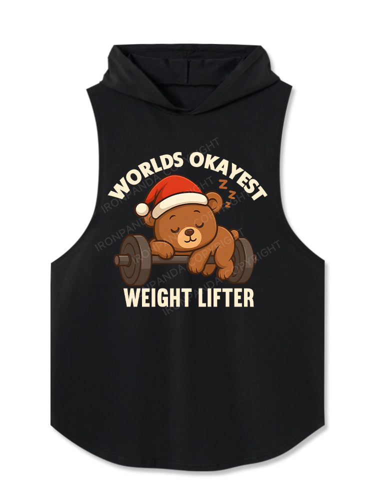 World’s Okayest Weight Lifter Hooded Tank
