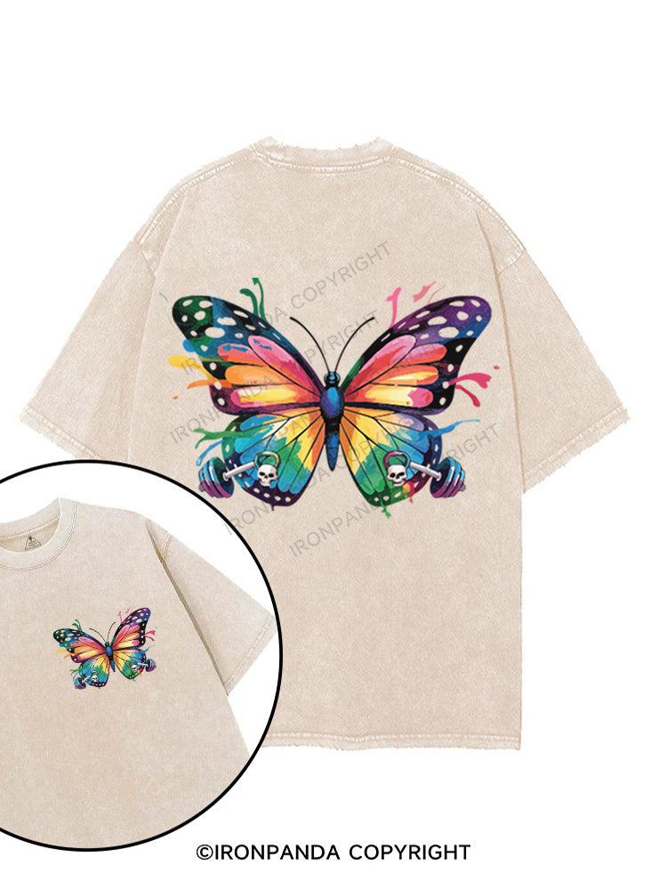 BUTTERFLY printed Gym Shirt