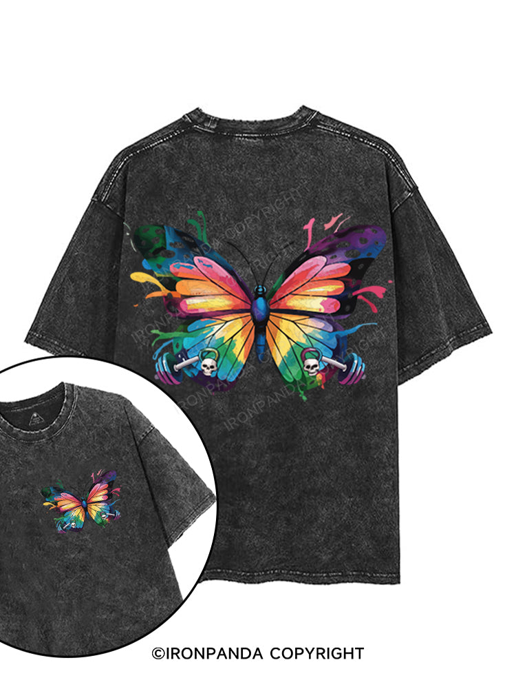 BUTTERFLY printed Gym Shirt
