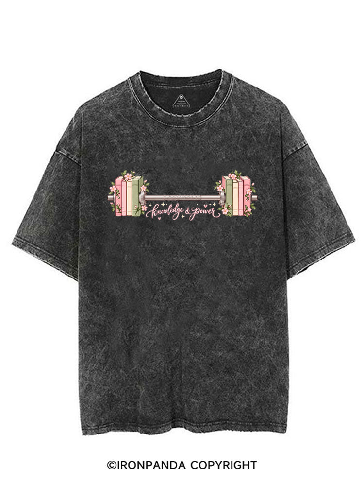 KNOWLEDGE AND POWER VINTAGE GYM SHIRT