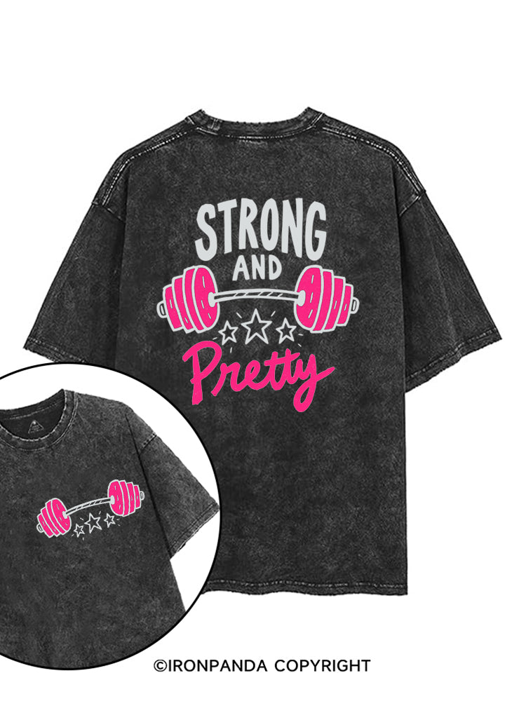 Strong and Pretty printed Gym Shirt
