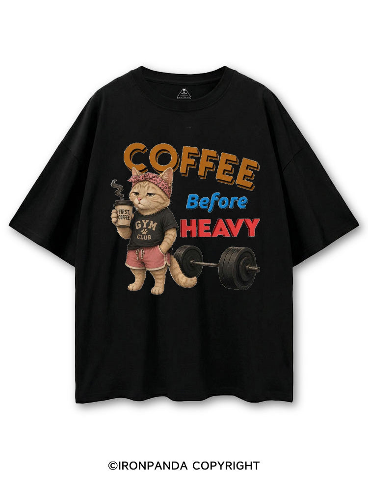 COFFEE BEFORE HEAVY GYM CLUB COTTON PUMP COVER