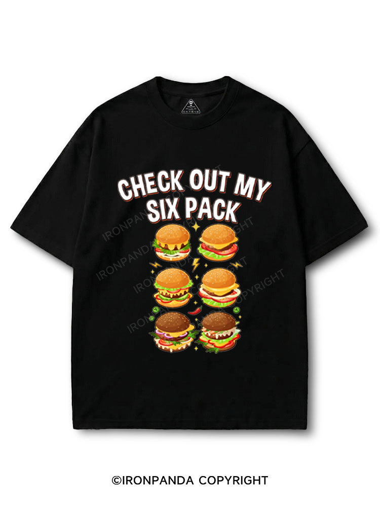 Check Out My Six Pack Hamburger COTTON PUMP COVER