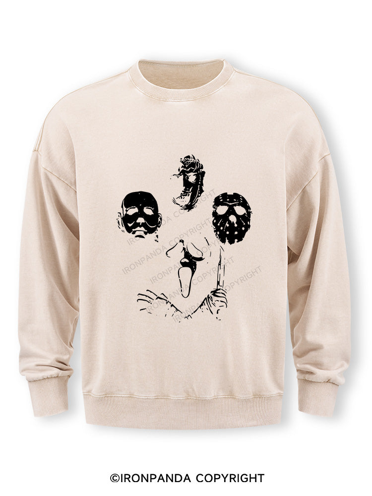 Halloween Fitness Night Washed Sweatshirt