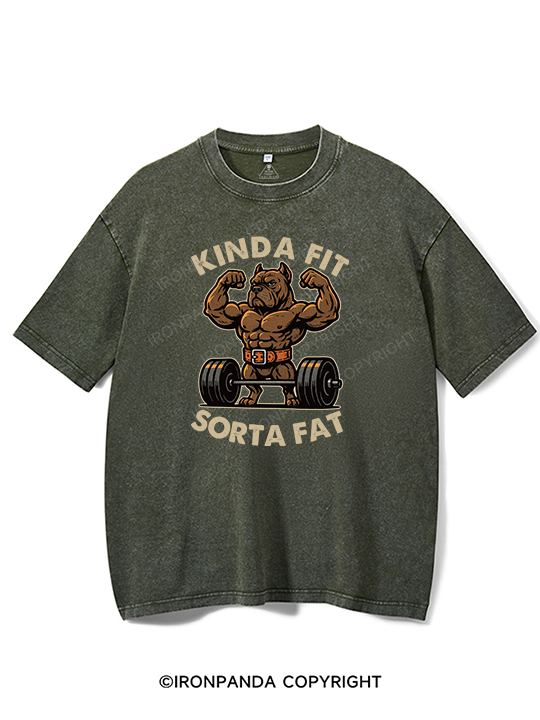 KINDA FIT SORTA FAT Washed Gym Shirt