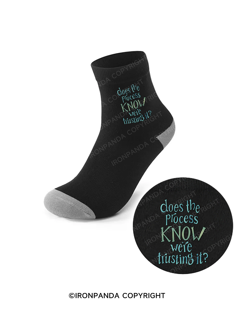 DOES THE PROCESS KNOW WE'RE TRUSTING IT Crew Socks