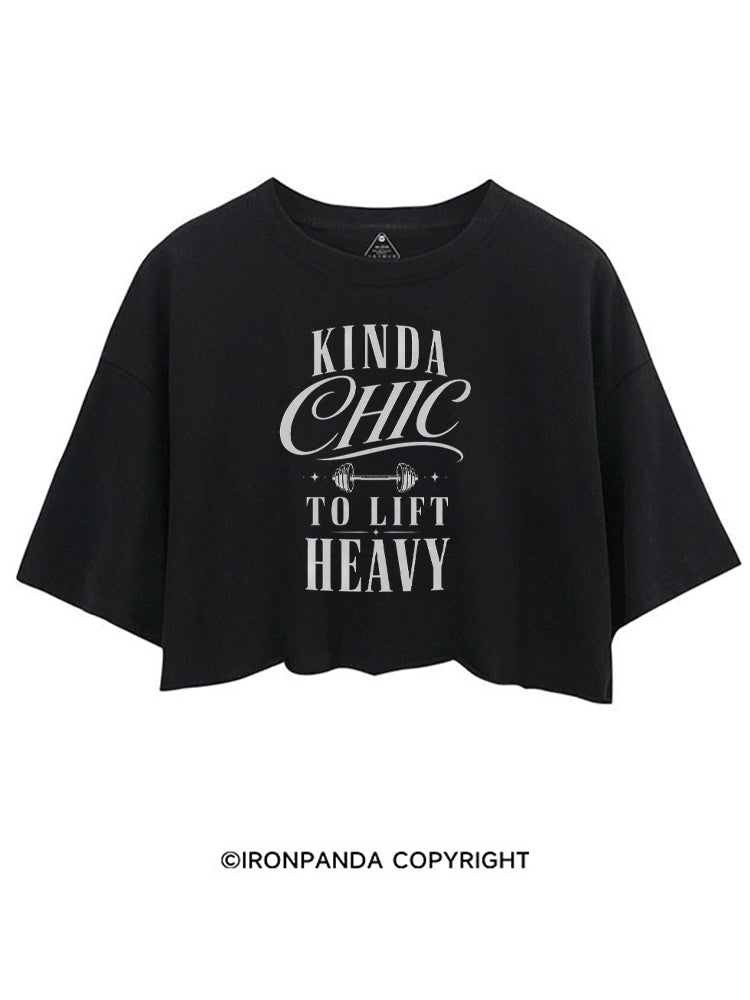 KINDA CHIC TO LIFT HEAVY CROP TOPS