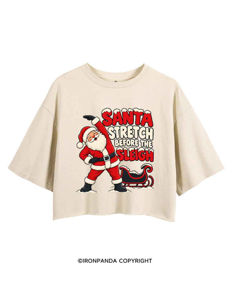 Santa Stretch Before the Sleigh CROP TOPS