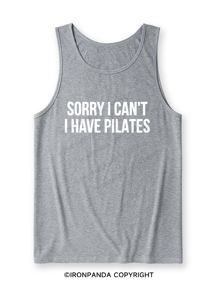 SORRY I CAN’T HAVE PILATES Ultra Soft Heather Tank