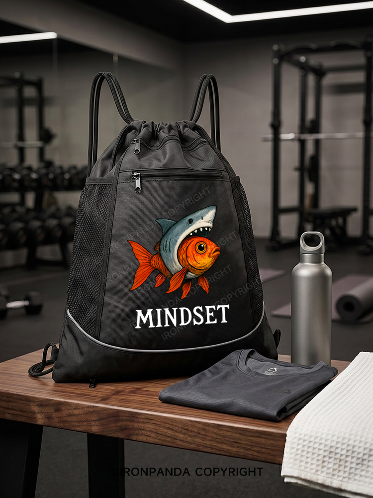 Mindset Gym Drawstring Bag