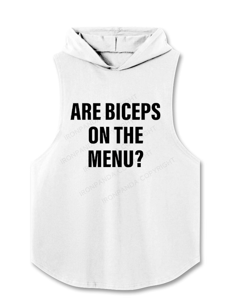 Are Biceps on the Menu? Hooded Tank