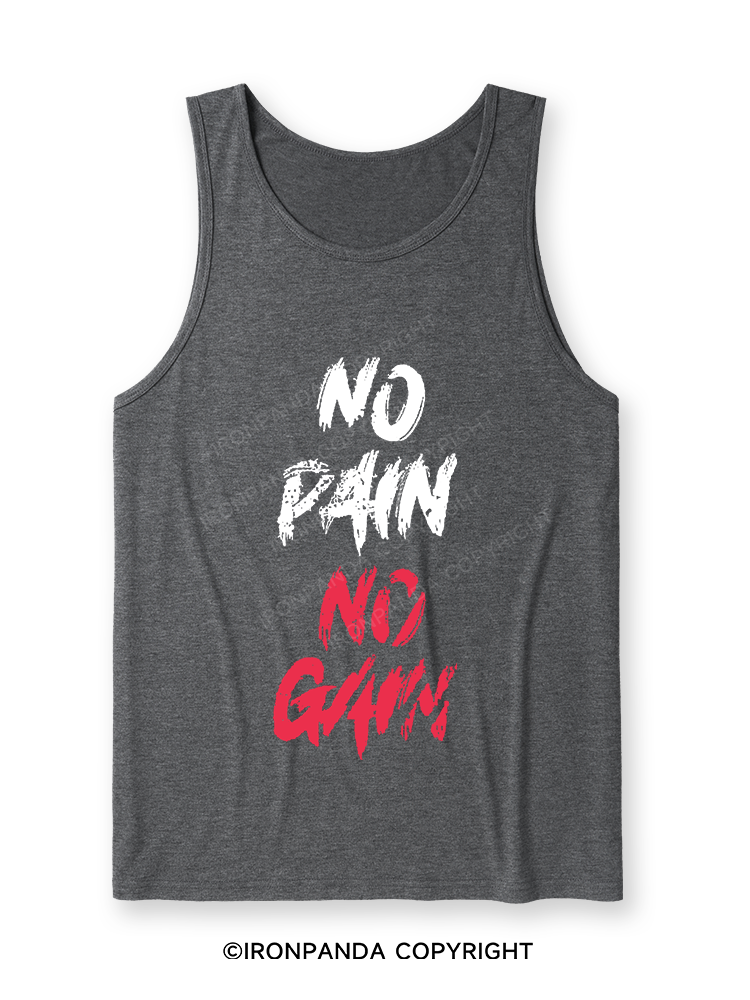 NO PAIN NO GAIN Ultra Soft Heather Tank
