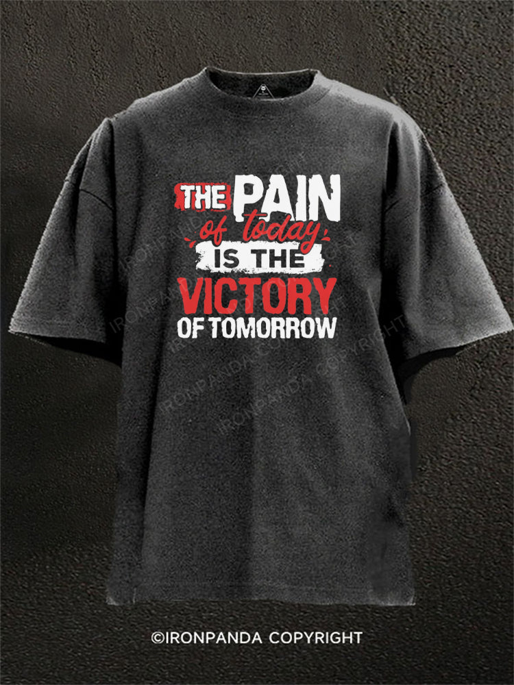 The Pain Of Today Is The Victory Of Tomorrow Washed Gym Shirt