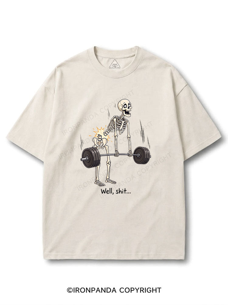 Well Shit Skeleton Deadlift COTTON PUMP COVER