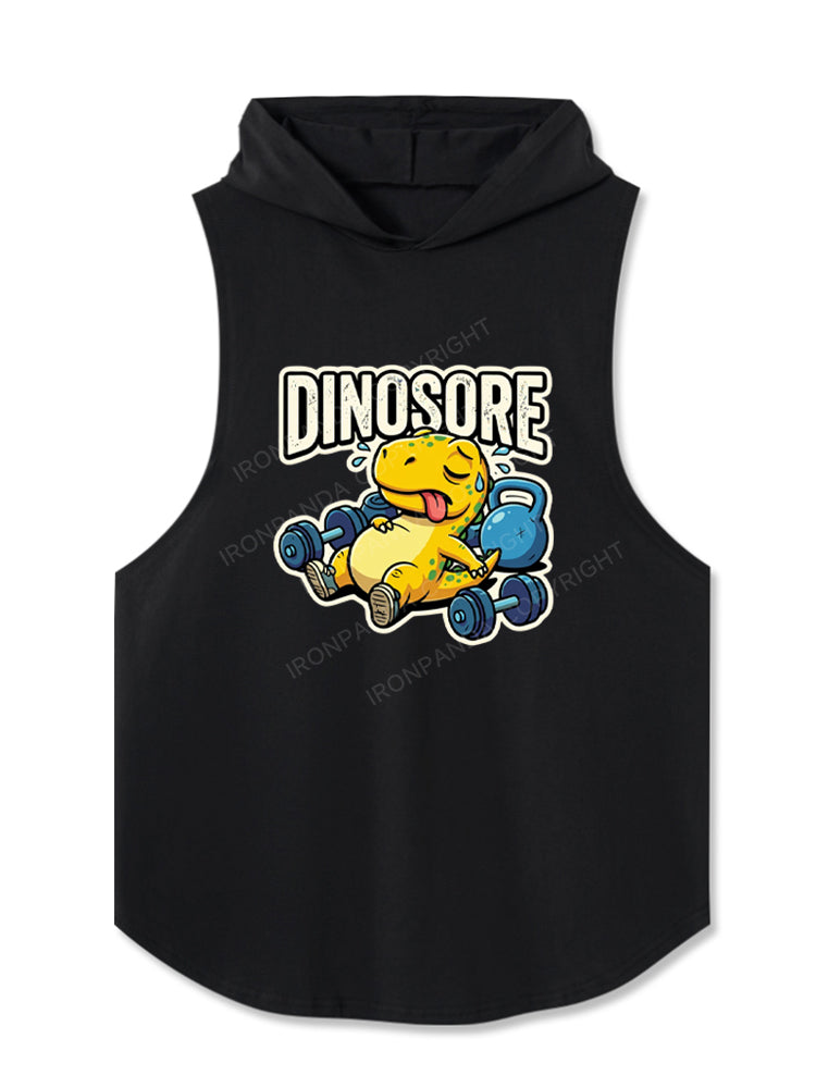 Dinosore Funny Hooded Tank