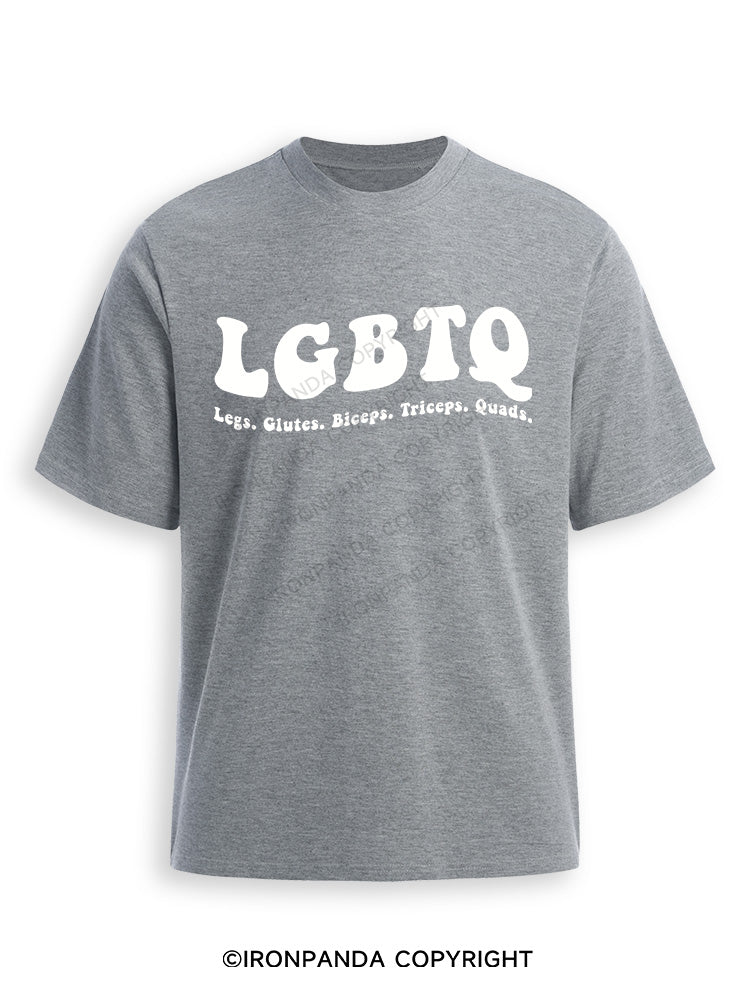 LGBTQ: Legs, Glutes, Biceps, Triceps, Quads Ultra Soft Heather T-Shirt
