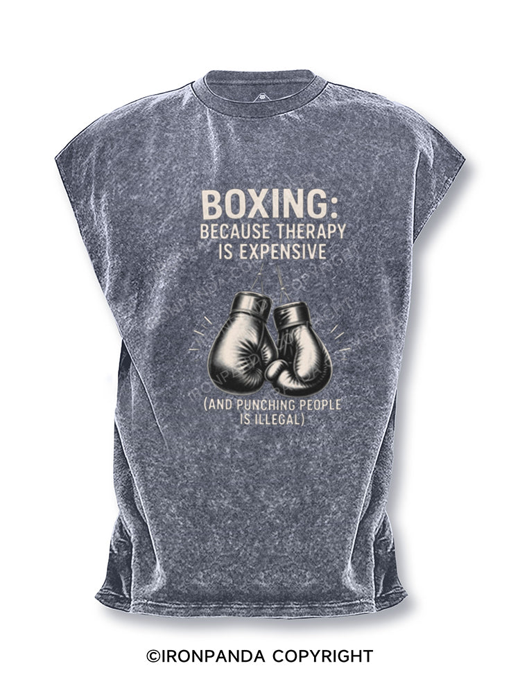 Boxing Because Therapy Is Expensive Cut Off Tank