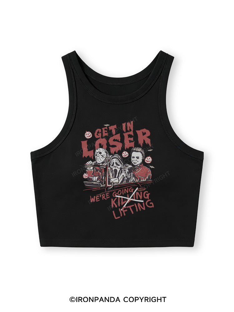 We’re Going Lifting Fitted Crop Tank Top
