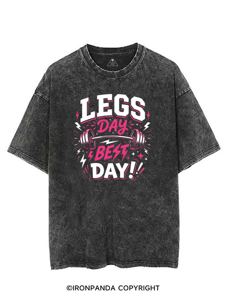 LEGS DAY BEST DAY！ VINTAGE GYM SHIRT