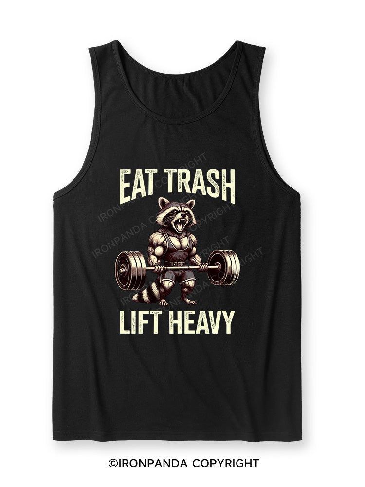 eat trash lift heavy Ultra Soft Heather Tank