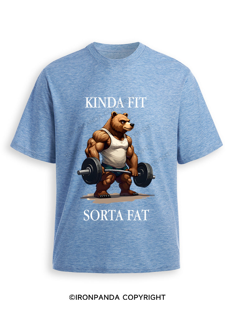 KINDA FIT SORTA FAT MUSCLE BEAR Ultra Soft Heather T-Shirt
