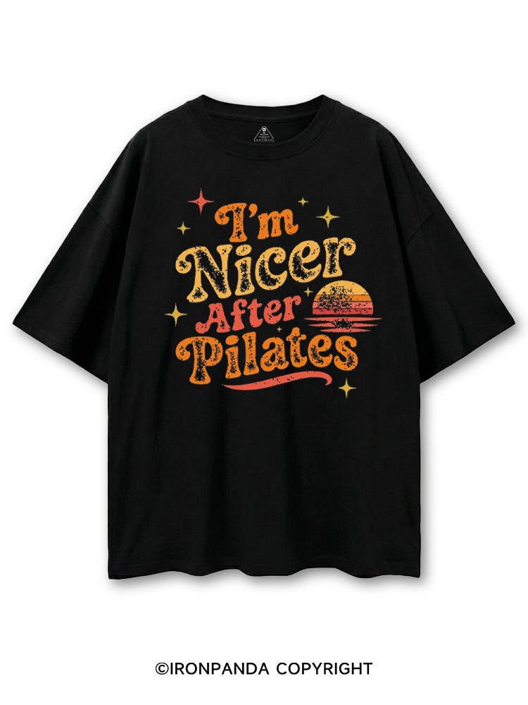 I'M NICER AFTER PILATES GYM COTTON PUMP COVER