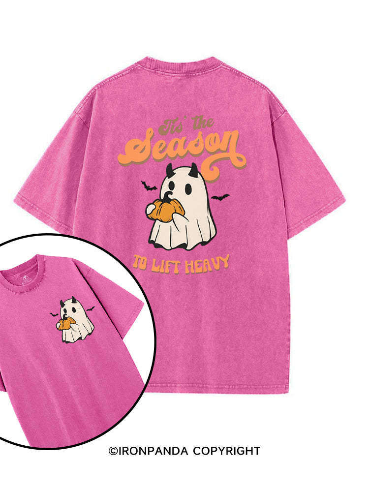 Tis the Season to Lift Heavy printed Gym Shirt