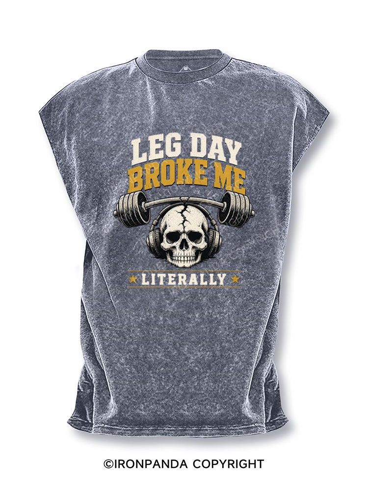 LEG DAY BROKE ME LITERALLY Cut Off Tank