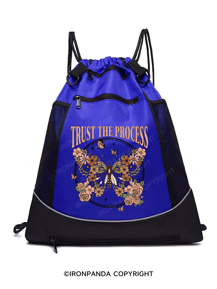 TRUST THE PROCESS Gym Drawstring Bag