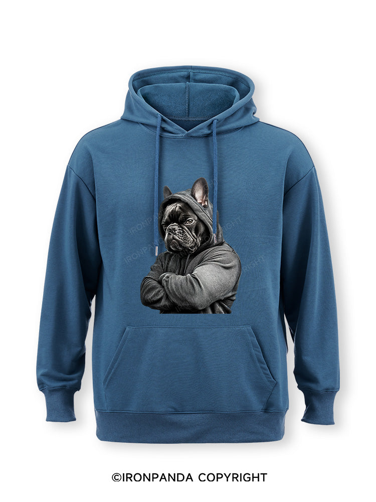 Muscular French bulldog Classic Gym Hoodie