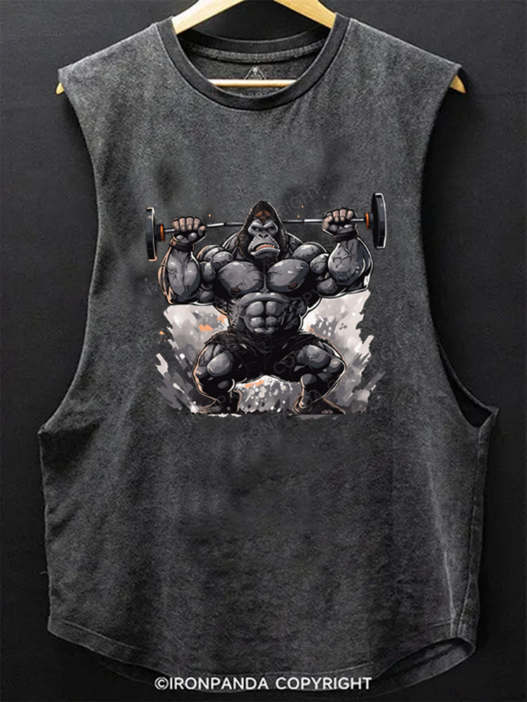 gorilla deadilft Scoop Bottom Cotton Tank
