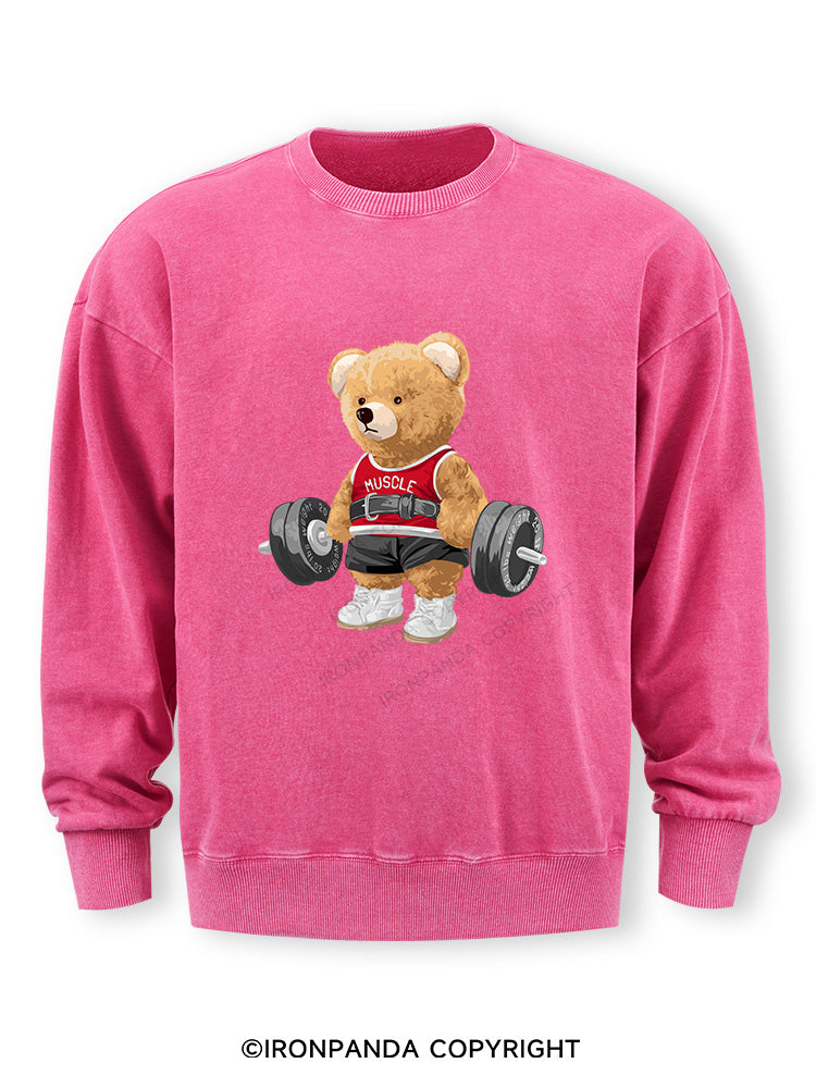 Exercise Bear Washed Sweatshirt
