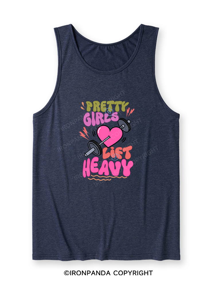 PRETTY GIRLS LIFT HEAVY Ultra Soft Heather Tank