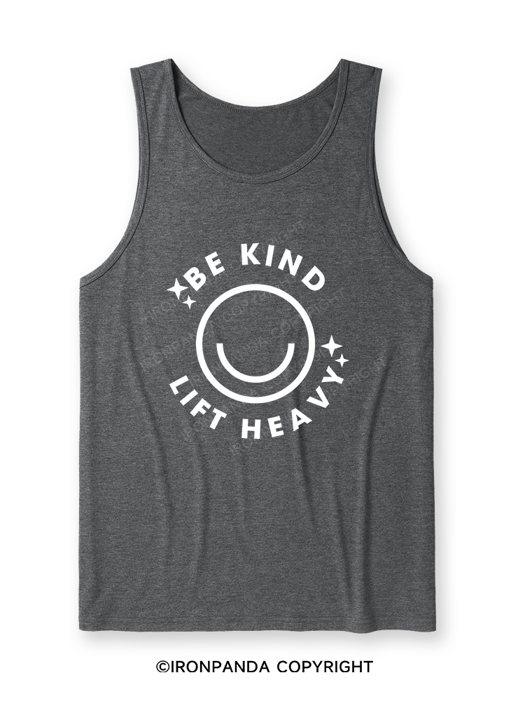 BE KIND LIFT HEAVY Ultra Soft Heather Tank