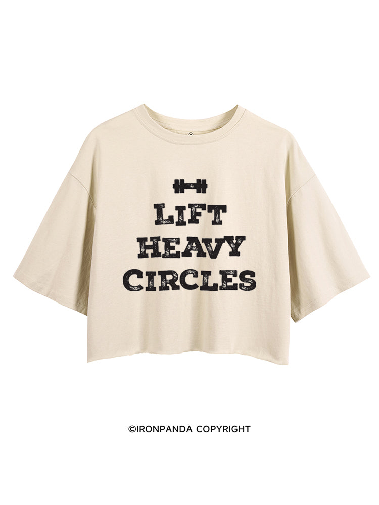 LIFT HEAVY CIRCLES CROP TOPS