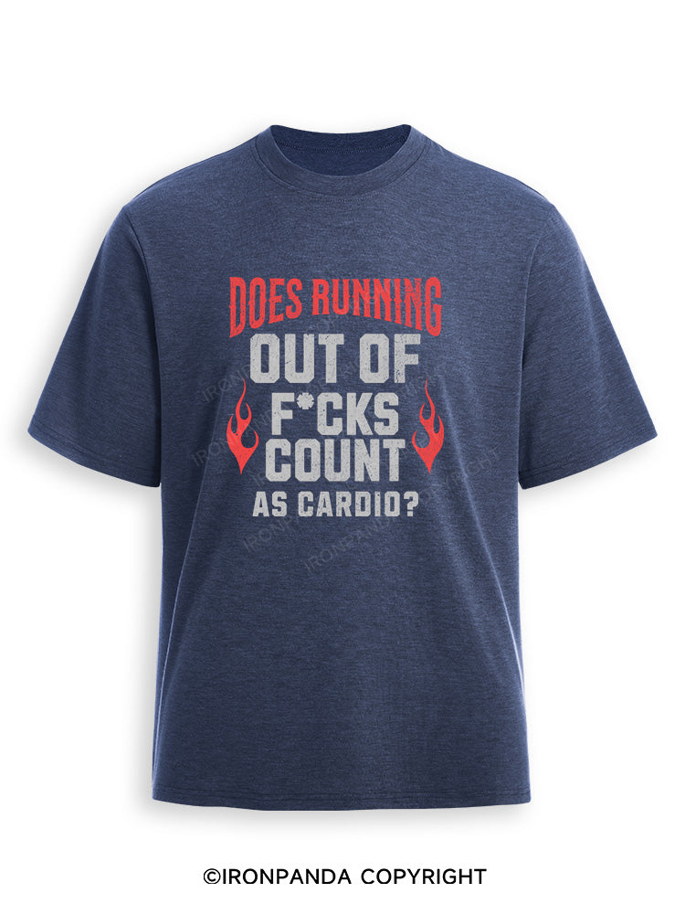 does running out f*ck count as cardio Tired Ultra Soft Heather T-Shirt