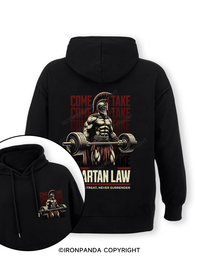 spartan law Double-Sided Printed Classic Gym Hoodie
