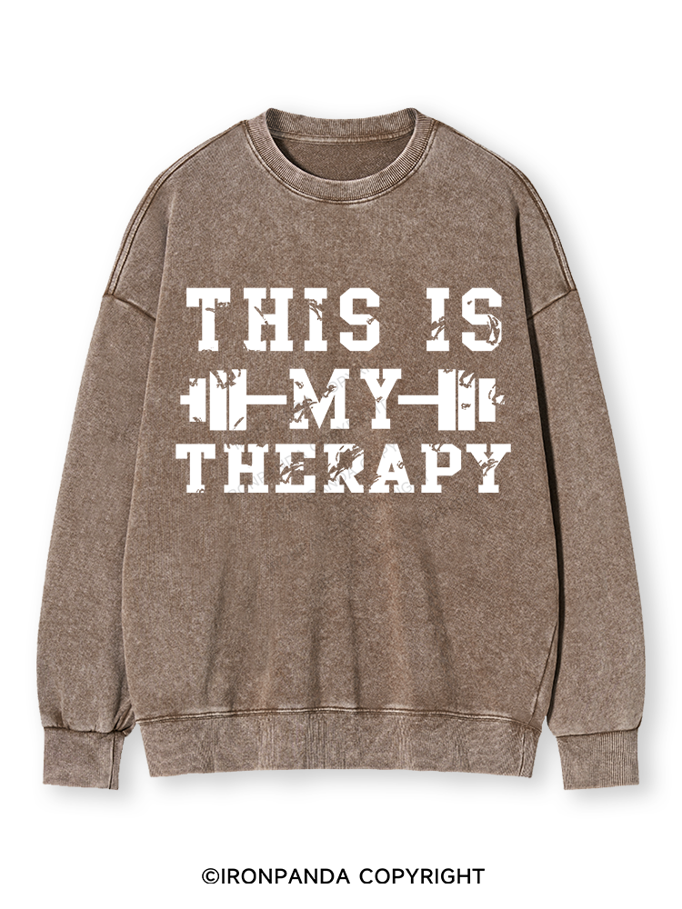 THIS IS MY THERAPY Washed Sweatshirt