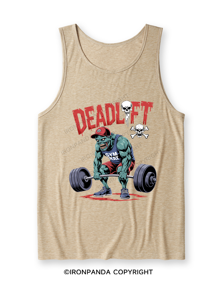 Zombie Funny Deadlift Ultra Soft Heather Tank