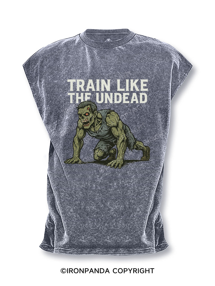 Train Like The Undead Zombie Trening Cut Off Tank