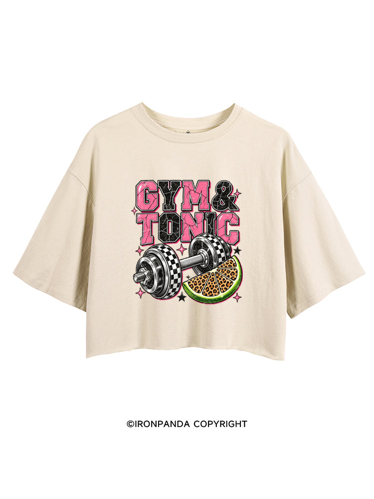 GYM & TONIC STAY STRONG STAY WILD CROP TOPS