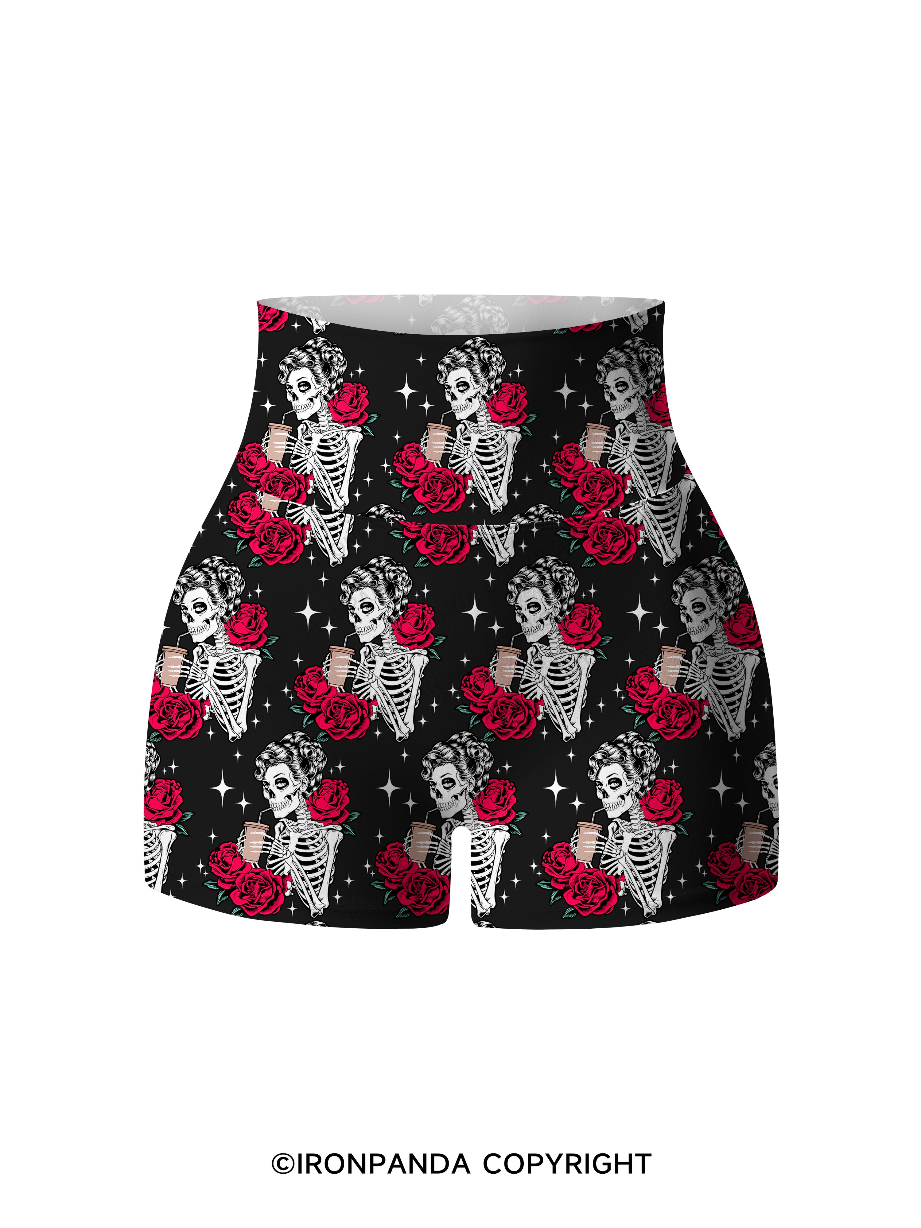 GO AWAY I'M INTROVERTING Printed Yoga Shorts