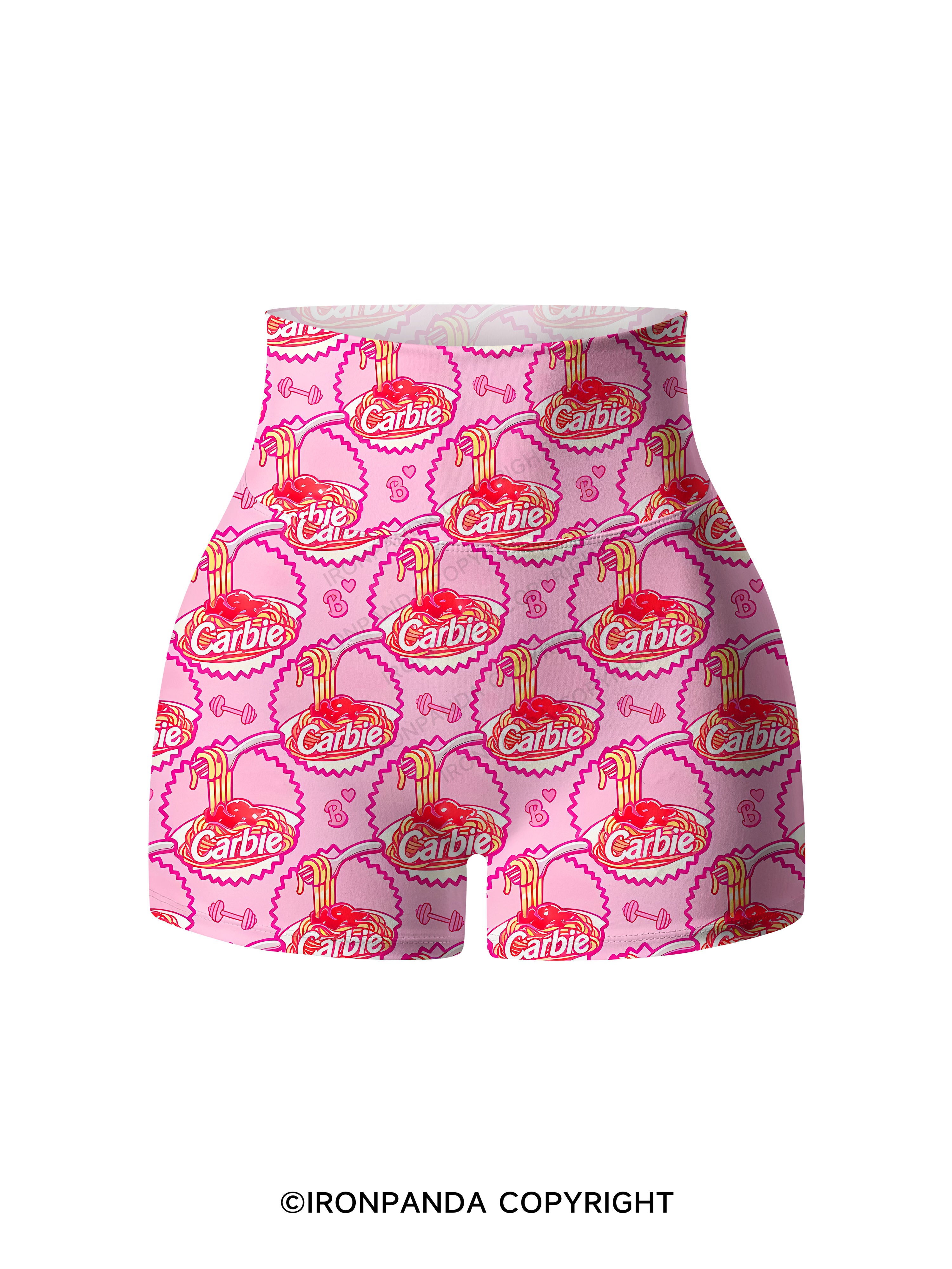Carbie Printed Yoga Shorts