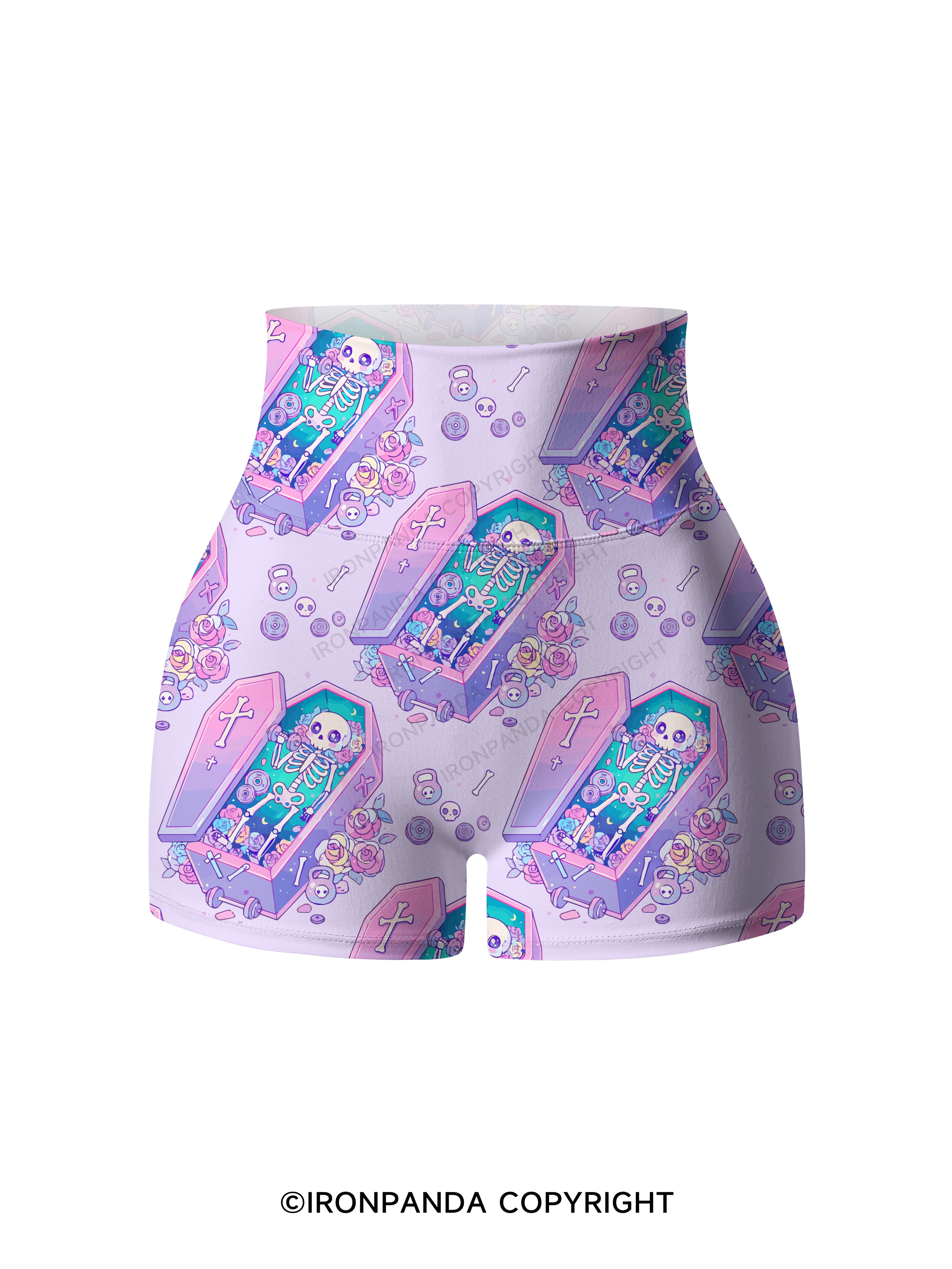Dead Lifter Printed Yoga Shorts