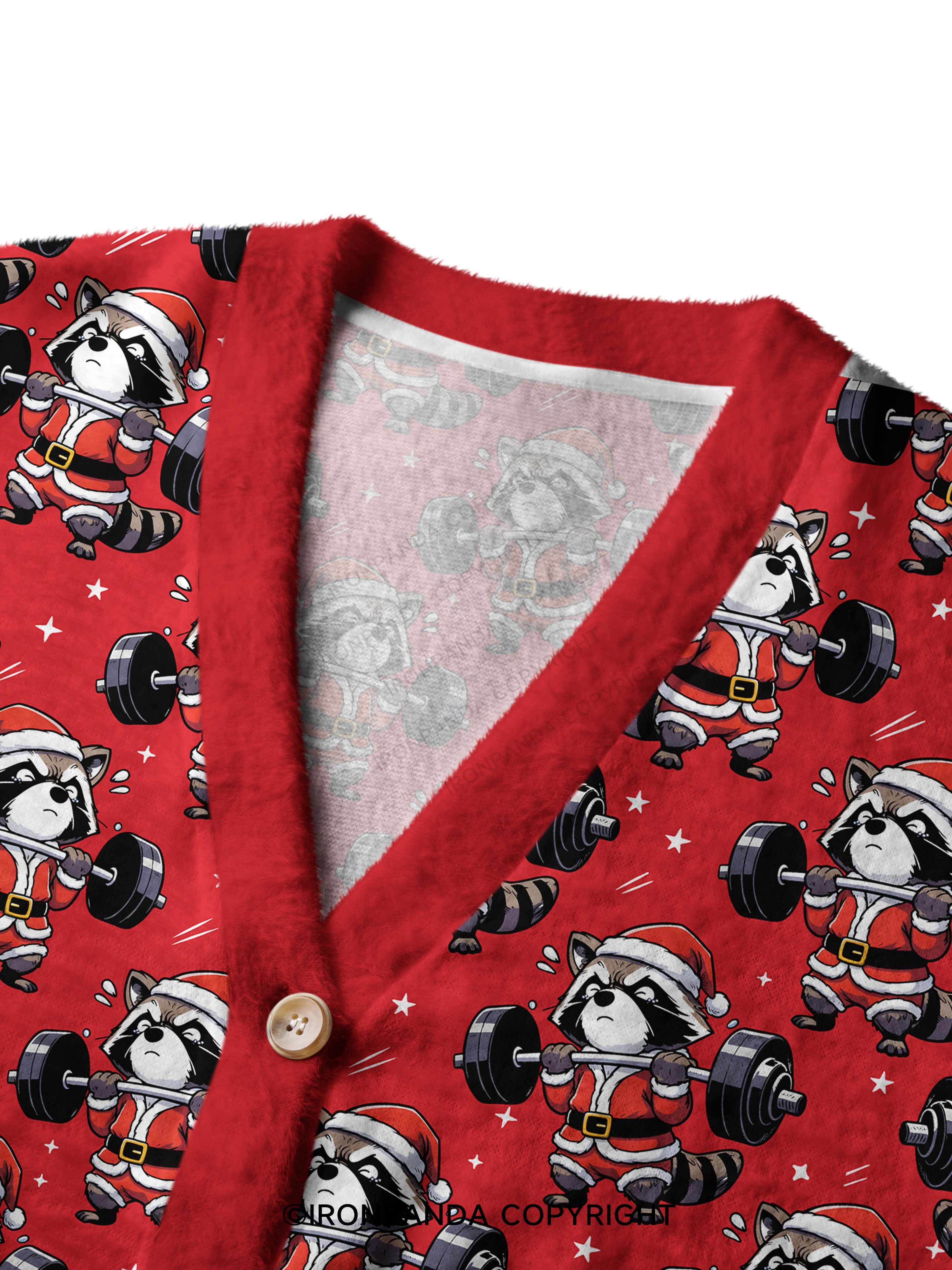 KINDA FIT, SORTA JOLLY Crop Ugly Cardigan Sweater