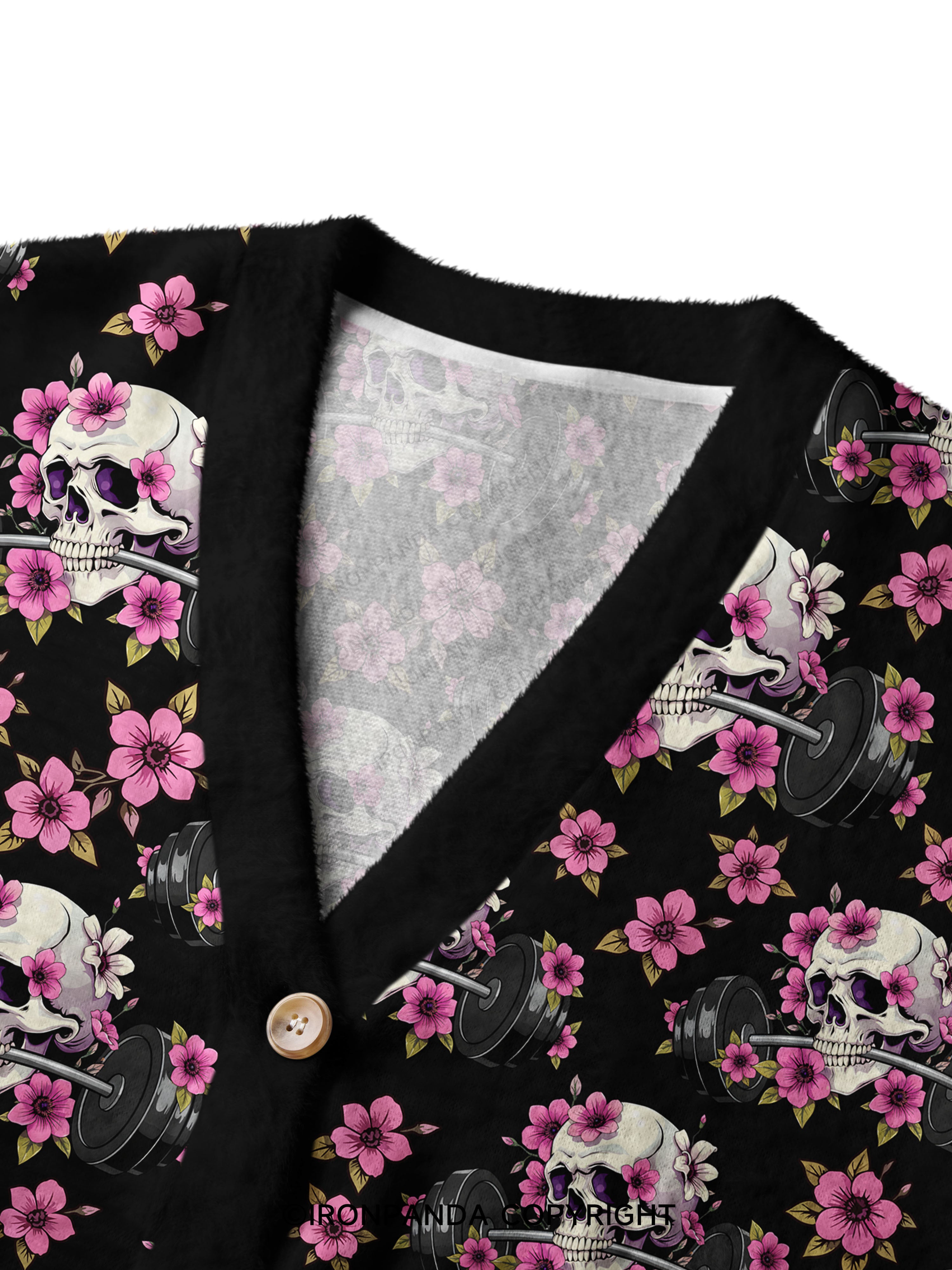 GYM THERAPY IN SESSION Crop Ugly Cardigan Sweater