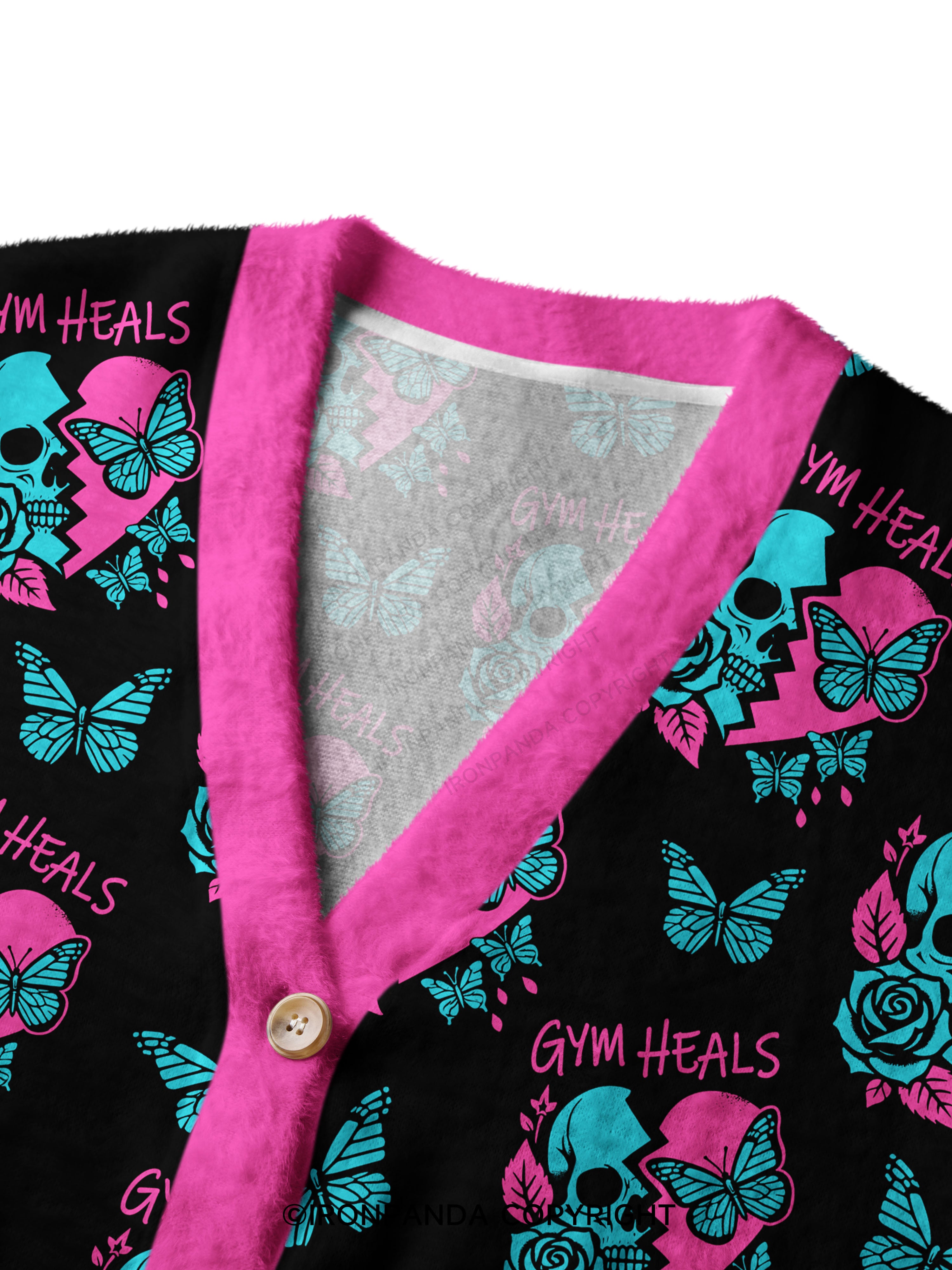 gym heals Crop Ugly Cardigan Sweater