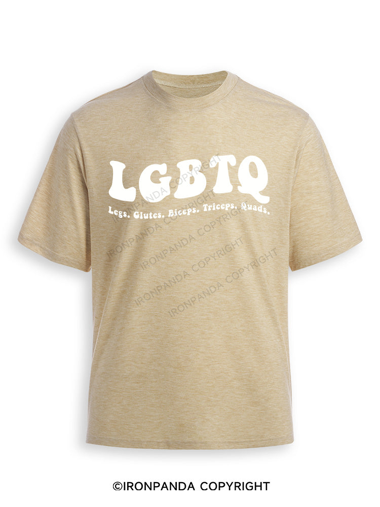 LGBTQ: Legs, Glutes, Biceps, Triceps, Quads Ultra Soft Heather T-Shirt