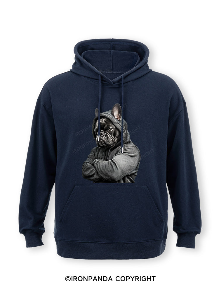Muscular French bulldog Classic Gym Hoodie